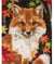 Kit de Point de Croix Renard Extra-Large 32 x 39 cm – Trimits - Kit Broderie Extra-Large Idéal pour les Passionnés Marron