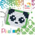 Kit créatif Pixel porte-clé 4x3cm Panda