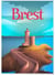 Affiche ville Brest | A3 : 29,7x42cm