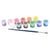 Peinture acrylique 12 pots de 6 ml + 1 pinceau