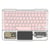 Clavier Pour Tablette RGB Sans Fil Bluetooth Ergonomique Longue Autonomie Rose YONIS