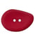 Carte de 1 bouton navette rouge 2 trous 54mm - Union Knopf Rouge