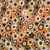 Tissu Jersey stretch fleurs Floraviva muticolores sur fond Jaune moutarde - Au mètre