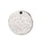 4 Breloques sequins ronds - 12mm - argent pailleté