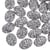 10 PERLES CABOCHON STRASS Paillette Ovale à coller acrylique Gris 17 mm - Dos Plat - Creation Diy