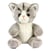 Peluche chat gris et blanc Tetabizous – 17 cmH - Anima - Beige