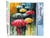 Peinture par Numéro Figured'Art - Farandole de Parapluies - Kit de Loisir Créatif DIY Numéro d'Art Complet - 40x50cm sans châssis en bois