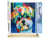 Peinture par Numéro Figured'Art - Chien en couleurs 2 - Kit de Loisir Créatif DIY Numéro d'Art Complet - 40x50cm toile roulée + châssis en bois à monter