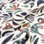Tissu Jacquard Allover Mystic sur fond Blanc cassé