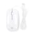 Nedis Souris Filaire pour Droitier et Gaucher (ambidextre) 3 Boutons 1000 dpi Blanc
