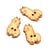 Lot de 6 boutons en bois 2cm x 1,8cm lama