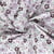 Tissu Jersey Coton imprimé Eden petites fleurs sur fond Blanc cassé