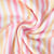 Tissu Eponge Monoface Rayures pastels sur fond Blanc