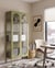 Armoire vitrine Acier Vert FOXTON - Beliani