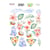 Planche de stickers couleur embelissement Fabrika Decoru SAFARI FOR KIDS 228