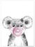 Affiche 'Bulle de Koala Rose' | A3 : 29,7x42cm