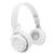 Casque Audio Bluetooth Jaune Pliable Avec Micro Basse Puissante Longue Autonomie Blanc YONIS