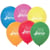 6 Ballons Joyeux Anniversaire - Multicolore
