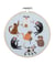 Kit de Broderie Chats avec cercle en bois de 15 cm – Trimits Multicolore