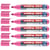 Lot de 6 marqueurs tableau blanc - EDDING - Pointe ronde 1,5-3 mm - Rose