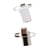 Épingles à clip adhesif 2,8cm (10 pièces)