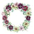 Lot de 4 serviettes en papier découpage collage 33 cm COURONNE DE FLEURS F 704