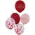 5 Ballons Happy Valentine's Day Rouge & Rose