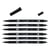 Lot de 6 feutres double pointe pinceau - TOMBOW - Noir N15