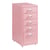Caisson de bureau armoire meuble de rangement à roulettes avec 5 tiroirs