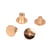 Lot de 8 vis Chicago 10x6mm or