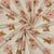 Tissu Jersey Coton Bio Jennifer Bouron fleurs Saumon sur fond Ecru