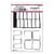 Tampons en caoutchouc - Grid It cling stamps - Ranger