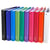 Classeur rembordé polypropylène 4 anneaux 30mm - A4 - Couleurs assorties - x 20 - Exacompta