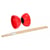 Diabolo classique avec baguettes en bois - jonglerie / cirque - androni - jeu d'adresse plein air
