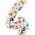 Ballon Aluminium Hélium Pat Patrouille - Géant Chiffre 4 - 72 cm