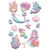 13 STICKERS SIRENES EFFET 3D 60MM