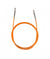 Cable Orange 80 cm aigu. circulaires/crochet interchangeables - Knitpro 80cm Orange