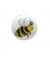 Carte de 3 boutons Abeille 18mm - Distrifil Multicolore