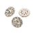 Bouton strass blanc 18mm