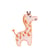 Ecusson thermocollant pour bébé girafe 2,7cm x 5cm