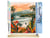 Peinture par Numéro Figured'Art - Plage tropicale - Kit de Loisir Créatif DIY Numéro d'Art Complet - 40x50cm toile roulée + châssis en bois à monter