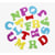 MégaCréa DIY - Motif adhésif en feutrine Alphabet lettres 2,5 cm 80 pièces