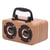 Enceinte Bluetooth Retro Bois Son Subwoofer Puissant Autonomie Longue Durée Jaune YONIS