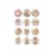 10 cabochons rond en verre assorties 25 mm ENFANT E