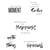 Tampons transparents textes 2- Sizzix