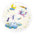 Assiette Ø 23cm - lot de 8 - licornes
