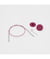 KnitPro THIN FLEX - Câble Pivotant 360 Nylon Aiguilles Circulaires taille n°Violet 50 cm