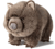 Peluche - Moyen wombat de 28 cm