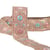 Galon indien brodé 30mm rose clair au mètre