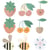 Set de cartes et enveloppes – Just bees Fruits et flowers - Rico Design - Orange